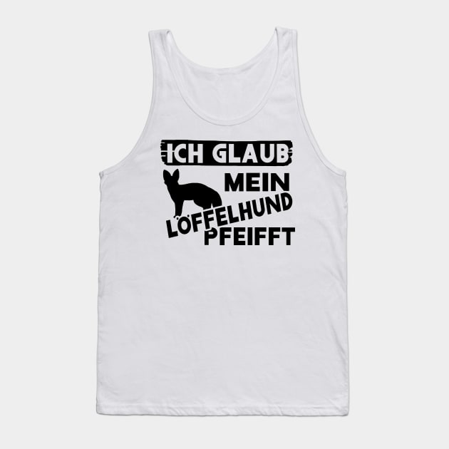 Lustiges Löffelhund Design Spruch Fuchs Afrika Tank Top by FindYourFavouriteDesign